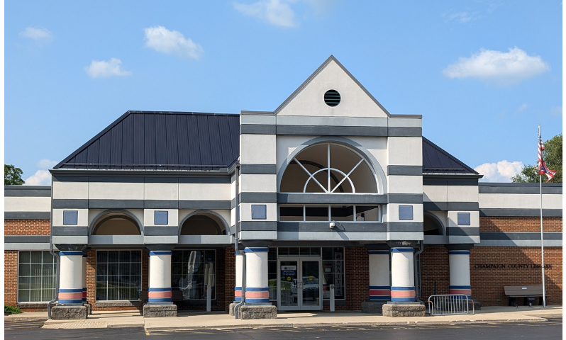 Front of the current library building
