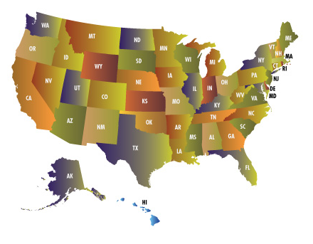 a to z usa maps