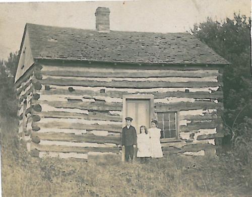 log cabin in cable